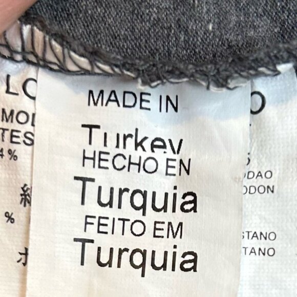 Love Moschino Crystal Design Short Sleeve Tee Shirt Grey - Picture 6 of 6